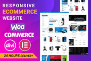 I will build wordpress woocommerce website with divi and elementor (1 page)